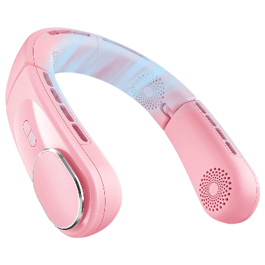 TurboFold Bladeless Neck Fan - Pink