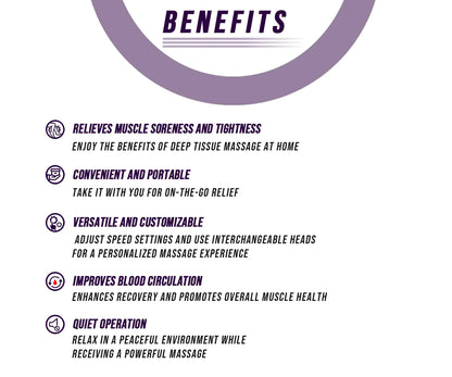 CorePulse Pro Massage Gun™ – Deep Tissue Percussion Therapy Device