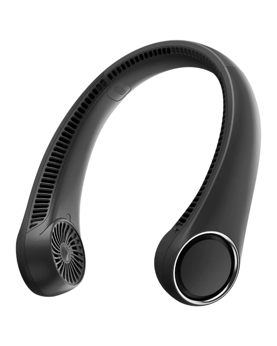 TurboFold Bladeless Neck Fan - Black